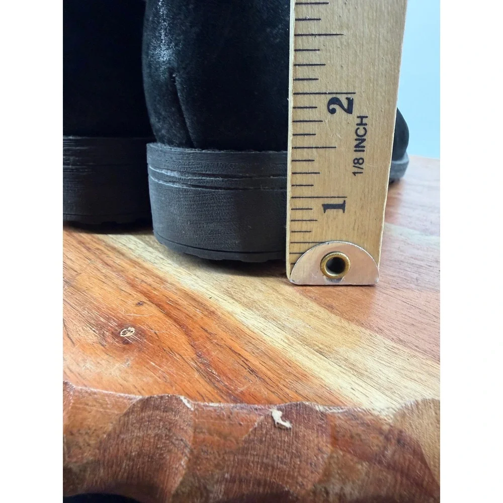 The North Face Bridgetown Tall Boots Womens 7.5 Black Suede Insulated Harness